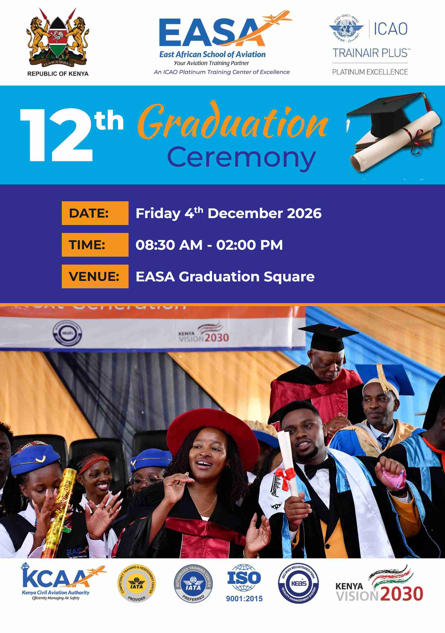 🎓 𝗡𝗢𝗧𝗜𝗖𝗘 𝗢𝗙 𝗧𝗛𝗘 𝟭𝟮𝗧𝗛 𝗘𝗔𝗦𝗔 𝗚𝗥𝗔𝗗𝗨𝗔𝗧𝗜𝗢𝗡 𝗖𝗘𝗥𝗘𝗠𝗢𝗡𝗬 – 𝟰𝗧𝗛 𝗗𝗘𝗖𝗘𝗠𝗕𝗘𝗥 𝟮𝟬𝟮𝟲 🎓